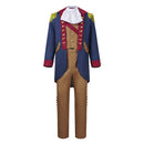 Cosplay Costume Colonial Style Officer Uniform Vintage Authentic Blue Men Halloween Carnival Party Outfits