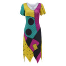 Cosplay Costume The Nightmare Before Christmas Sally Dress Jumpsuit Halloween Carnival Party Outfits