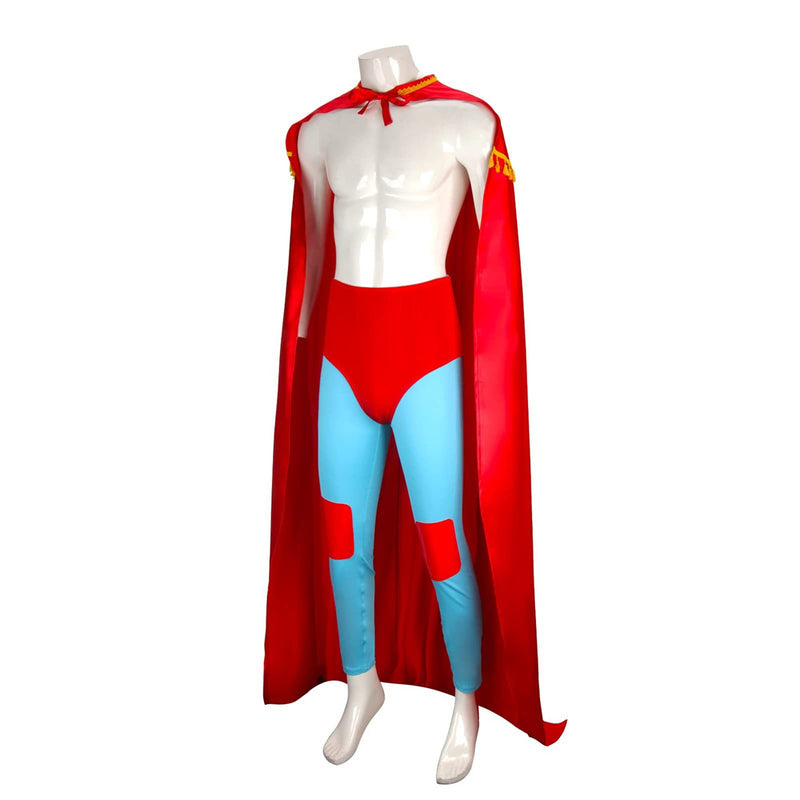 Nacho Libre Nacho Mexican Wrestler Red Cloak Robe Party Carnival Halloween Cosplay Costume