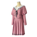 The Fragrant Flower Blooms With Dignity Kaoruko Waguri Women Pink Uniform Dress Cosplay Costume