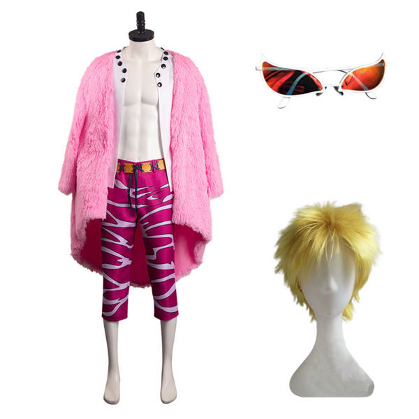 One Piece Donquixote Doflamingo Outfits Halloween Carnival Cosplay Costume