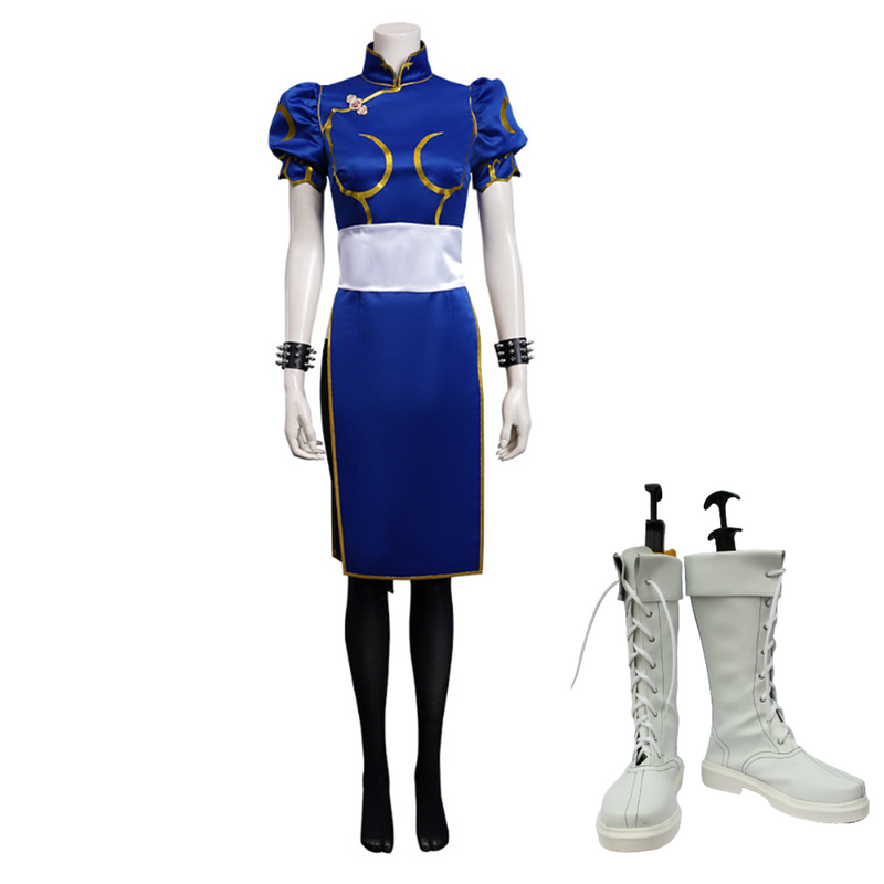 Street Fighter SF Chun Li Cheongsam Dress Outfits Halloween Carnival Suit Cosplay Costume