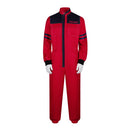 The Running Man 2025 Glen Powell Red Jumpsuit Man Carnival Halloween Cosplay Costume