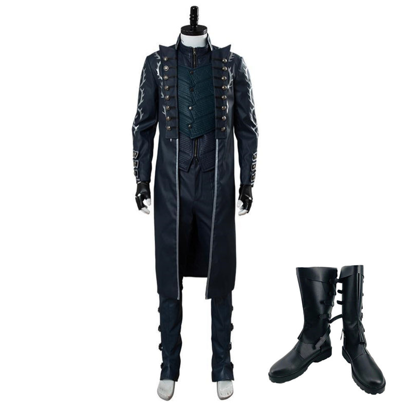 DMC 5 Vergil Aged Outfit  Halloween Carnival Suit Cosplay Costume