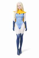 Dispatch Blonde Blazer Yellow Cape Jumpsuit Outfit Women Halloween Carnival Party Cosplay Costume