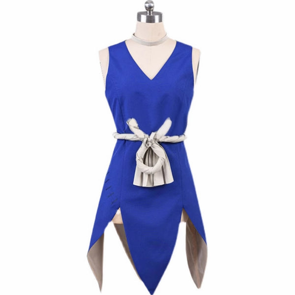 Anime Women Blue Dress Party Carnival Halloween Cosplay Costume