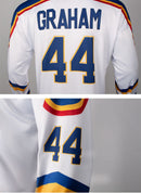 Cosplay Costume Garrett Graham Off Campus (2026) Hockey Jersey Uniform White Men Halloween Carnival Party Outfits