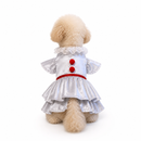 Pet Costume Pennywise It Dress White For Small Dog Cat Halloween Carnival Party Outfits
