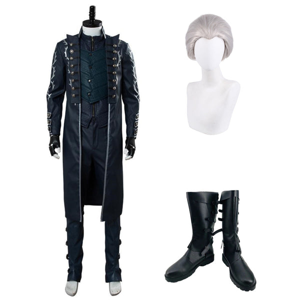 DMC 5 Vergil Aged Outfit  Halloween Carnival Suit Cosplay Costume