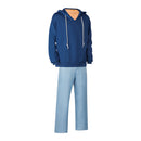 Solo Leveling 2025 Sung Jinwoo Blue Top Pants Full Set Outfit Carnival Halloween Cosplay Costume
