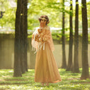 Padme Amidala Women Yellow Meadow Dress Party Carnival Halloween Cosplay Costume