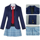 Marin Kitagawa School Uniform Women Blue Dress Outfit Carnival Halloween Cosplay Costume