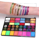 Cosplay Body Paint Kit 42-Color Set Washable Makeup Kids Children Friendly Halloween Carnival Party Prop