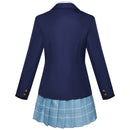 Marin Kitagawa School Uniform Women Blue Dress Outfit Carnival Halloween Cosplay Costume