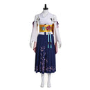 Cosplay Costume Yuna FF X Kimono Set White Women Halloween Carnival Party Outfits