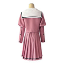 The Fragrant Flower Blooms With Dignity Kaoruko Waguri Women Pink Uniform Dress Cosplay Costume