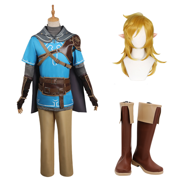 The Legend of Zelda: Tears of the Kingdom TOTK Link Cosplay Costume Halloween Carnival Suit