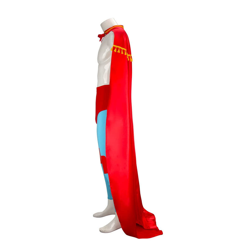 Nacho Libre Nacho Mexican Wrestler Red Cloak Robe Party Carnival Halloween Cosplay Costume