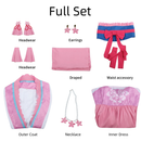 Kusuriya no Hitorigoto Lishu Women Pink Dress Outift Carnival Halloween Cosplay Costume