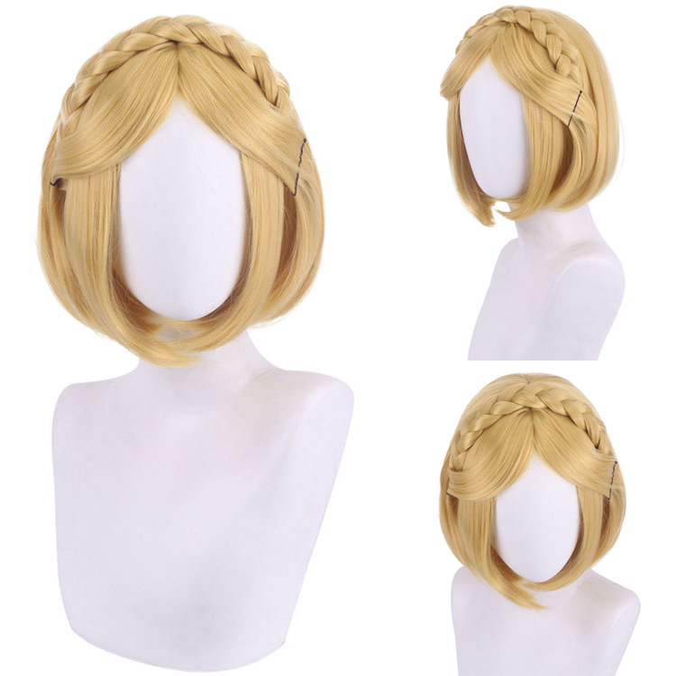 The Legend of Zelda Princess Zelda Cosplay Wig Heat Resistant Synthetic Hair Carnival Halloween Party Props
