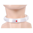 Cosplay Accessory Sua Till Alien Stage Neck Collar White Halloween Carnival Party Prop