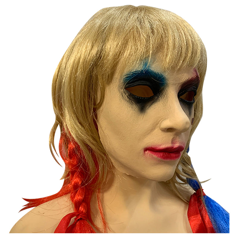 Joker: Folie à Deux (2024) Movie Harley Quinn Cosplay Latex Masks Halloween Party Costume Props