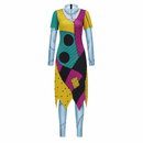 Cosplay Costume The Nightmare Before Christmas Sally Dress Jumpsuit Halloween Carnival Party Outfits