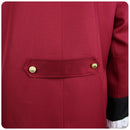 Cosplay Costume Colonial Style Officer Uniform Vintage Authentic Red Men Halloween Carnival Party Outfits