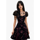 Cosplay Costume Nikki Freeman Obsession (2026) Sarah Floral Dress Black Women Halloween Carnival Party Outfits