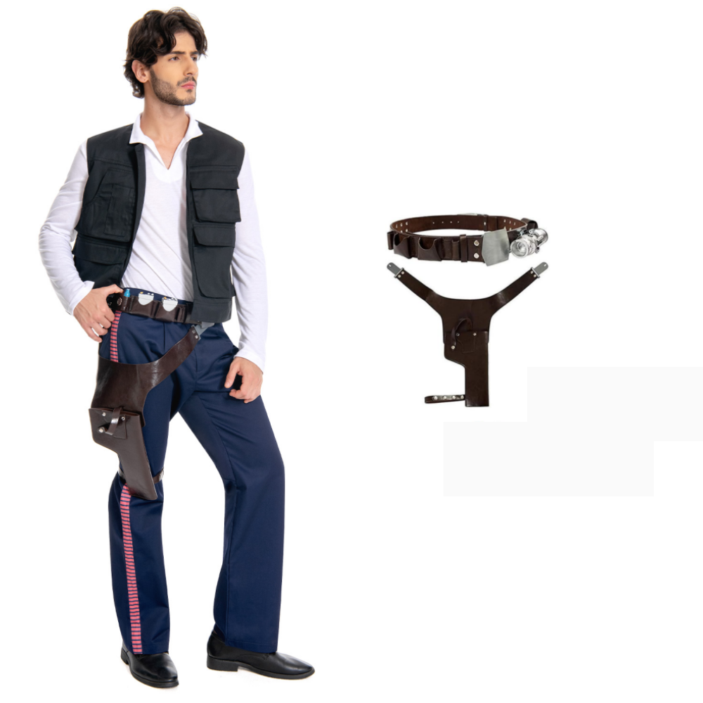 ANH Hope Han Solo Vest Shirt Pants Cosplay Costume