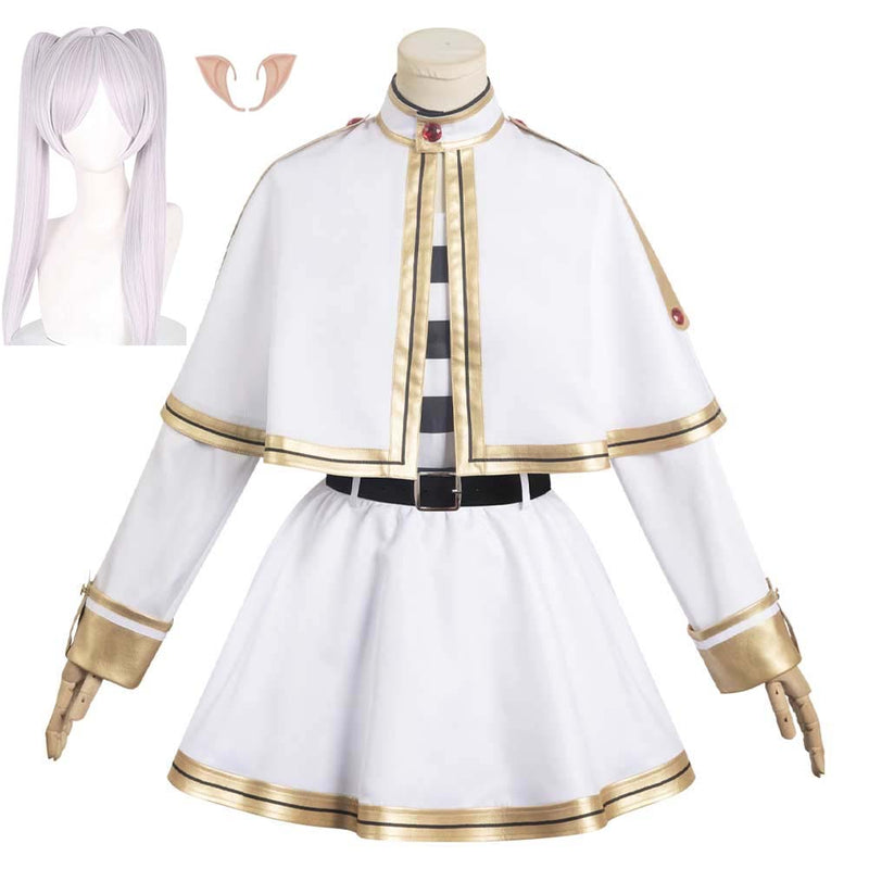 Anime Sousou No Frieren Frieren: Beyond Journey's End Frieren White Outfits Halloween Carnival Suit Cosplay Costume