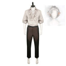 BG3 Astarion Eccentric Clothes Medieval Shirt Pants Wig Full Set Halloween Cosplay Costume