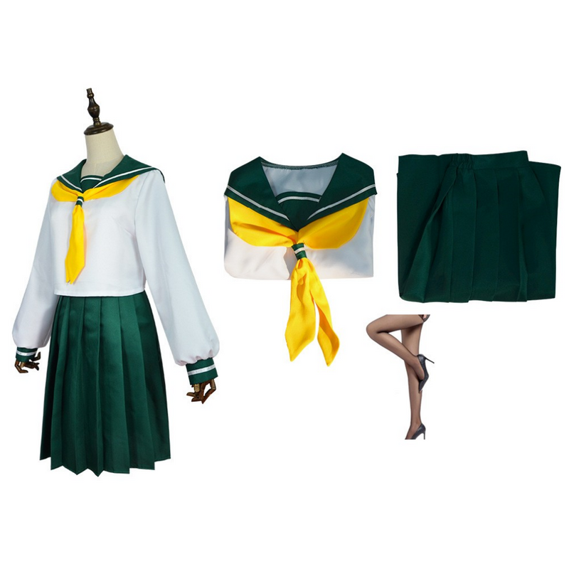 Gushing over Magical Girls Hiiragi Utena Women Green Uniform Wig Set Cosplay Costume