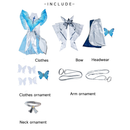 Wuthering Waves The Shorekeeper Women Blue Dress Carnival Halloween Cosplay Costume