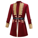 Cosplay Costume Colonial Military Uniform Coat Hat Set Red Men Halloween Carnival Party Outfits