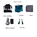 Wuthering Waves Jiyan Blue Outfit Carnival Halloween Cosplay Costume