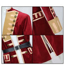Cosplay Costume Colonial Military Uniform Coat Hat Set Red Men Halloween Carnival Party Outfits