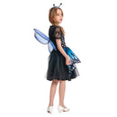 Toddler Kids Blue Fairy Dress Outfit for Girls Carnival Halloween Cosplay Costume
