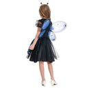 Toddler Kids Blue Fairy Dress Outfit for Girls Carnival Halloween Cosplay Costume