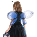 Toddler Kids Blue Fairy Dress Outfit for Girls Carnival Halloween Cosplay Costume