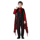 Kids Children Black Vampire Outfit for Boys Carnival Halloween Cosplay Costume