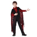 Kids Children Black Vampire Outfit for Boys Carnival Halloween Cosplay Costume