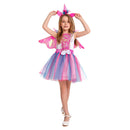 Toddler Kids Pink Fairy Dress Outfit for Girls Carnival Halloween Cosplay Costume