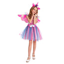 Toddler Kids Pink Fairy Dress Outfit for Girls Carnival Halloween Cosplay Costume