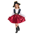 Kids Pirate Costume Blue Dress Medieval Renaissance Outfit Carnival Halloween Cosplay Costume
