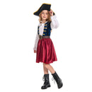 Kids Pirate Costume Blue Dress Medieval Renaissance Outfit Carnival Halloween Cosplay Costume