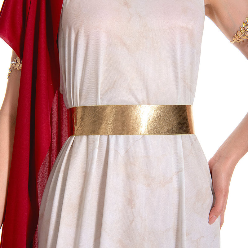 Women Toga Costume Greek Goddess White Dress Renaissance Outfit Carnival Halloween Cosplay Costume Women Toga Costume Greek Goddess White Dress Renaissance Outfit Carnival Halloween Cosplay Costume
