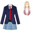 Marin Kitagawa School Uniform Women Blue Dress Outfit Carnival Halloween Cosplay Costume