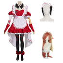 Hazbin Hotel Season 2 Cafe Lounge Cherri Bomb Red Maiden Dress Outfit Women Carnival Halloween Cosplay Costume