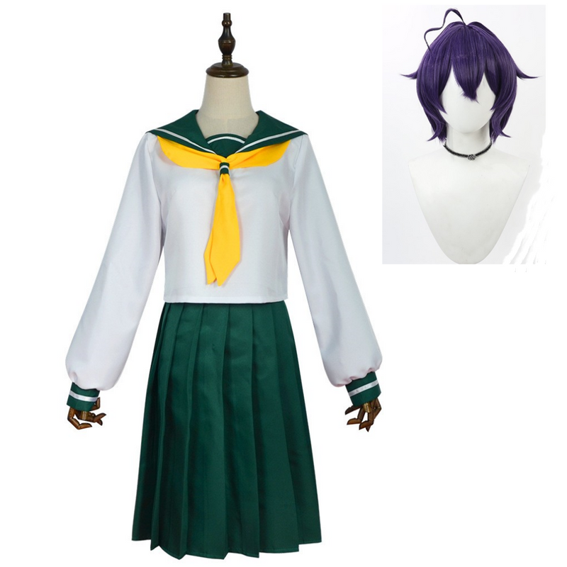 Gushing over Magical Girls Hiiragi Utena Women Green Uniform Wig Set Cosplay Costume